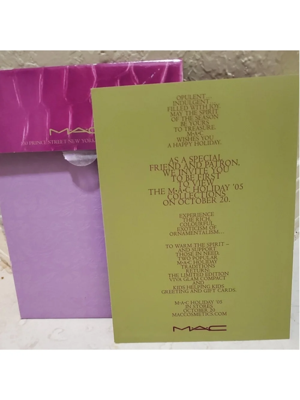 LOT of 6 MAC Cosmetic LE Collectible Postcards!